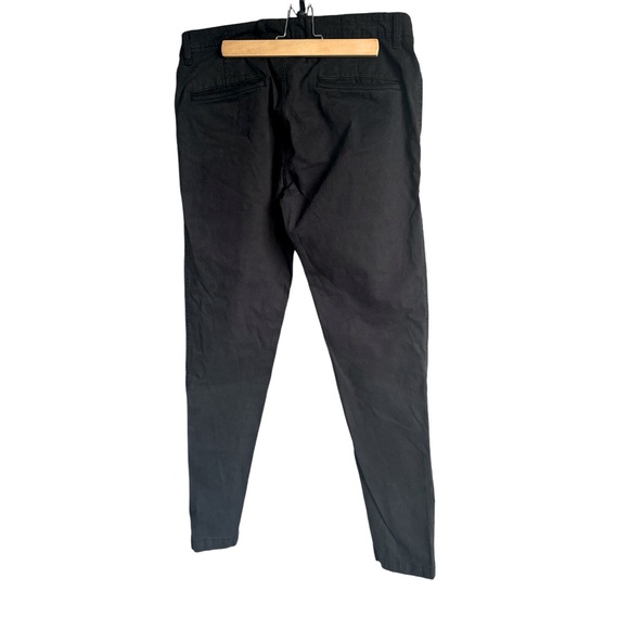 ZARA MAN Premium Wash Black Khaki Break Slim Tapered Pants - Picture 5 of 5
